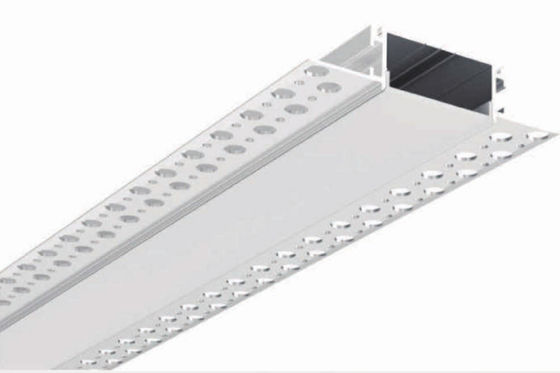 Profili LED in alluminio in intonaco di 48x19 mm per illuminazione architettonica