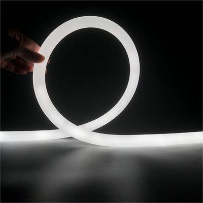 Φ 18 mm Striscia di Neon in Silicone 24V CRI90 9.6W/M 360° Flessibile Luce a Neon Rotonda
